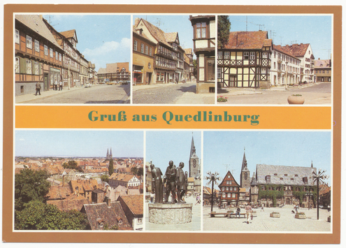 preview Quedlinburg: Stadtansichten, Stiftskirche (Fotos 1980er Jahre)